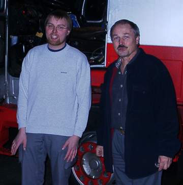 Thomas und Arvid kurz vor der Abfahrt nach Bosnien